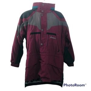 Nordica Vertech Men's Size Large Ski Jacket Burgundy Winter Coat Snow Board